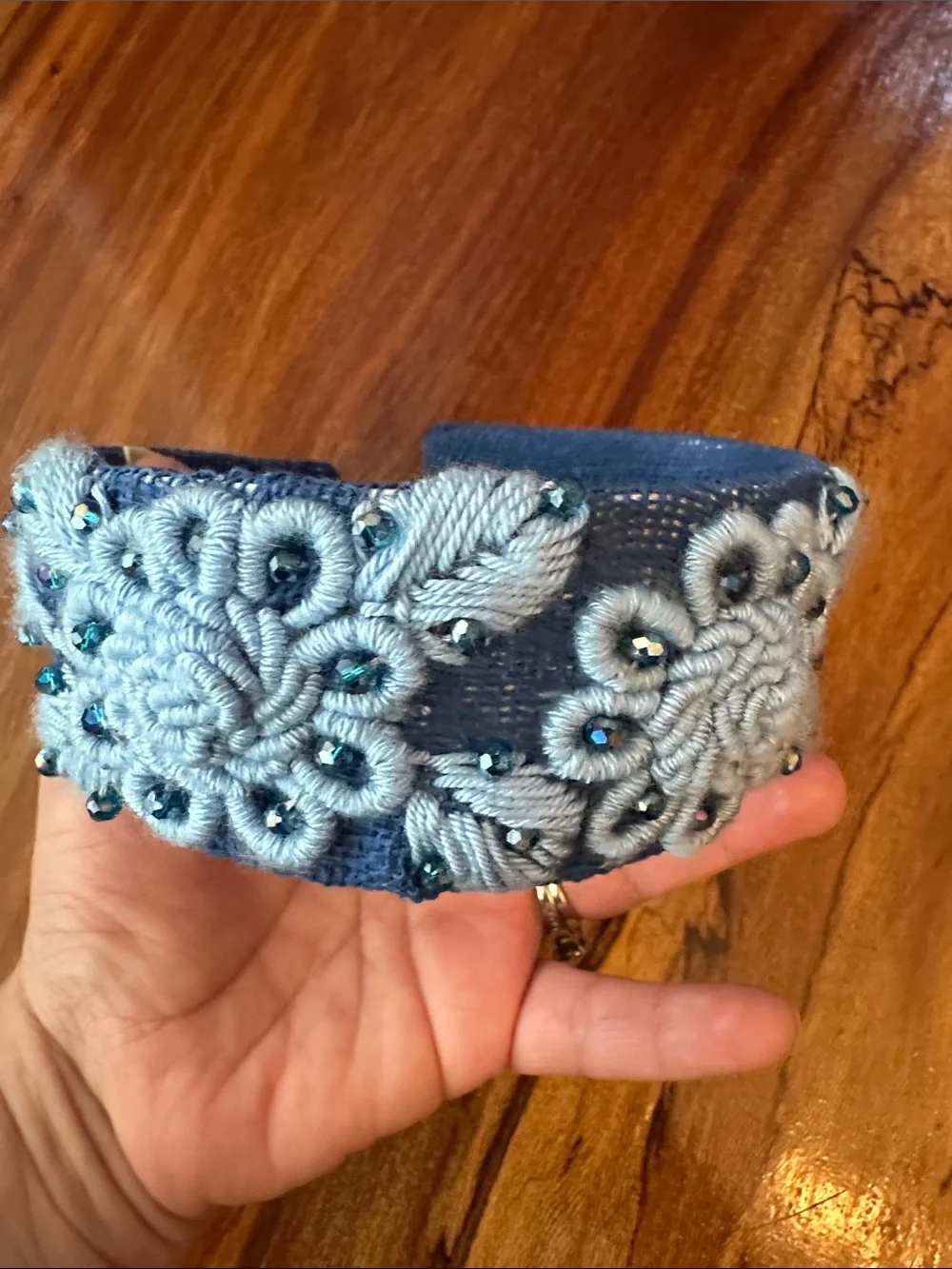1-2 years old baby Floral  hand Embroidered Tiara